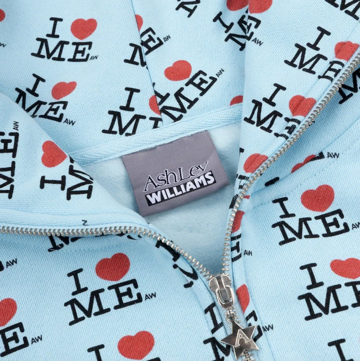 ASHLEY WILLIAMS I Heart Me Shrunk Baby Hoodie Blue — Retail Pharmacy
